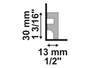 Rodapé Poliestireno Santa Luzia | LEV31Branco - 31026