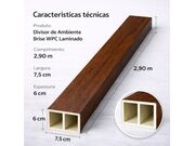 Divisor de Ambiente Brise WPC Laminado Tabaco - 31039