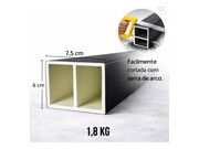 Divisor de Ambiente Brise WPC Laminado Preto - 31046
